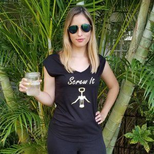 Screw It Sleeveless V-Neck